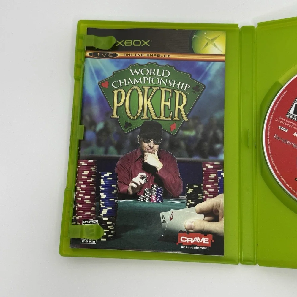 World Championship Poker (Microsoft Xbox, 2004) CIB w/ Manual Tested Working